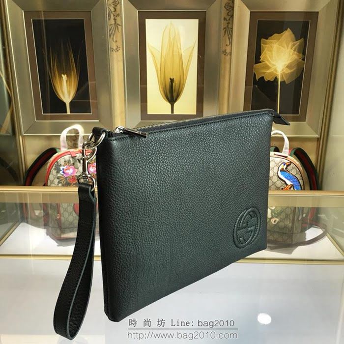 GUCCI 古馳手包 新款 322054 進口牛皮 Gucci男手拿包